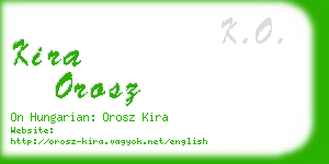 kira orosz business card